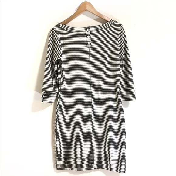 Banana Republic Striped Half Sleeve Boatneck Dress - Picture 4 of 4